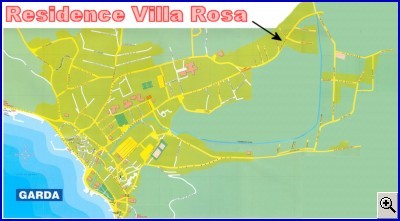 Stadtkarte von Garda
