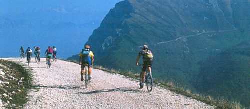 By mountain-bike on Monte Baldo