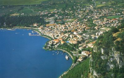 Lake Garda: aerial view of Garda