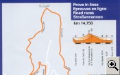 Il percorso della prova in linea mondiali di ciclismo 2004 a Verona